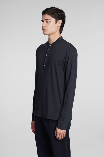 Shop Massimo Alba Hawai T-shirt In Black Cotton