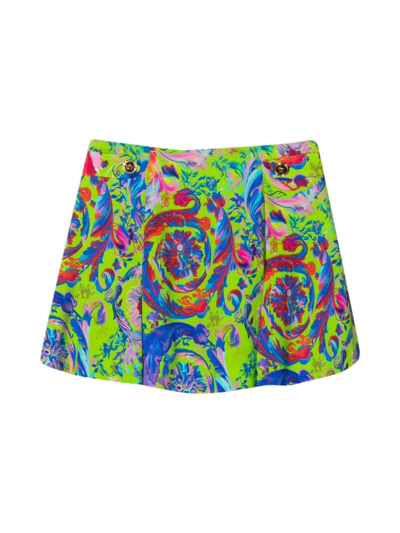 Shop Versace Multicolor Skirt Girl Kids