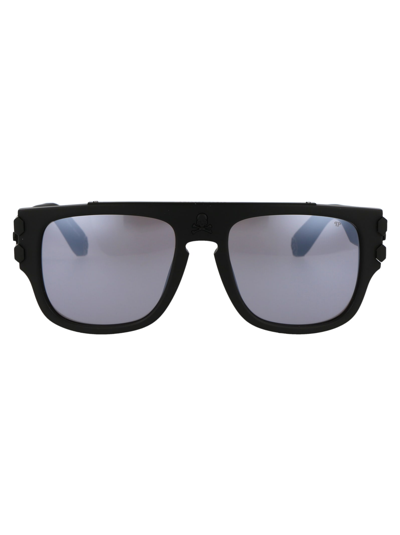 Shop Philipp Plein Plein Pure Pleasure Nyc Sunglasses In 703m Matte Black