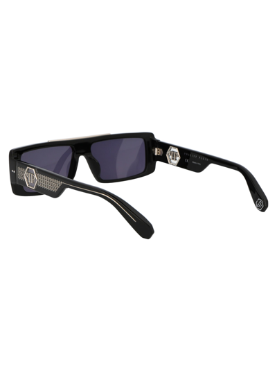 Shop Philipp Plein Sunshine Plein Positano Sunglasses In 0700 Black