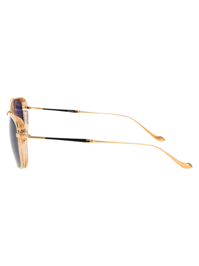 Shop Matsuda M3110 Sunglasses In Bg Brushed Gold