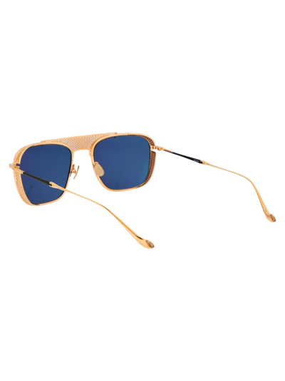 Shop Matsuda M3110 Sunglasses In Bg Brushed Gold