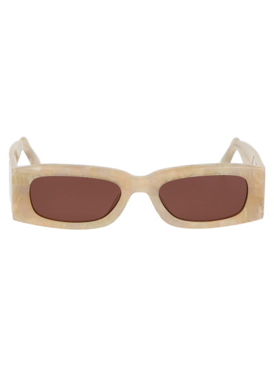 Shop Gcds Gd0020 Sunglasses In 25s White