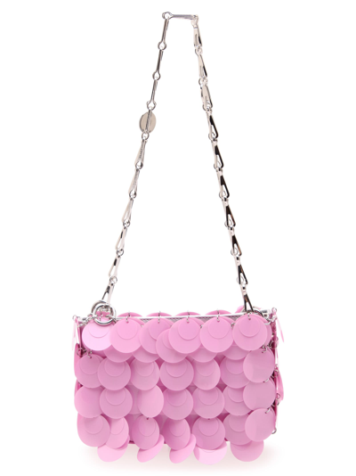 Shop Paco Rabanne Sparkle Shoulder Bag In Pink