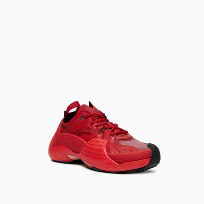 Lanvin Red Flash-x Sneakers In Lipstick