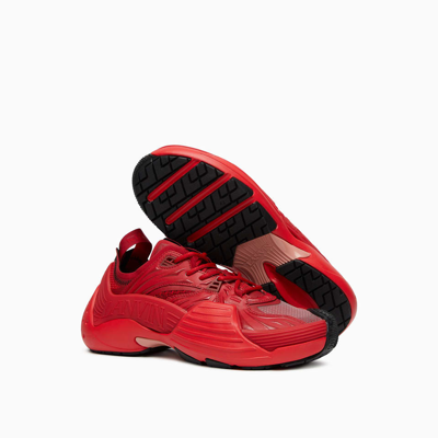 Lanvin Red Flash-x Sneakers In Lipstick