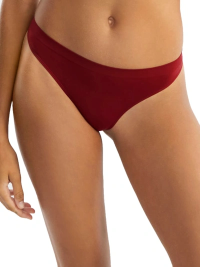 Shop Bare The Easy Everyday Seamless Thong In Berry