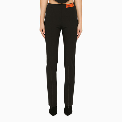 Shop Heron Preston Stretch Trousers With Zip In Black