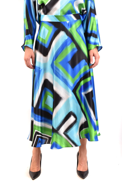 Shop Gianluca Capannolo Women's  Multicolor Silk Skirt In Multi-colored