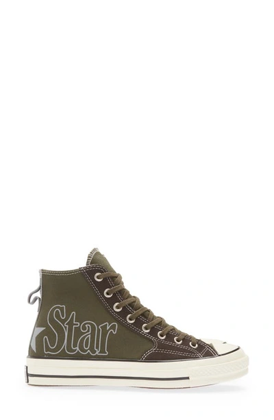 Shop Converse Chuck Taylor® All Star® 70 High Top Sneaker In Cargo Khaki/ Brown/ Egret