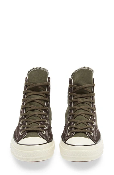 Shop Converse Chuck Taylor® All Star® 70 High Top Sneaker In Cargo Khaki/ Brown/ Egret