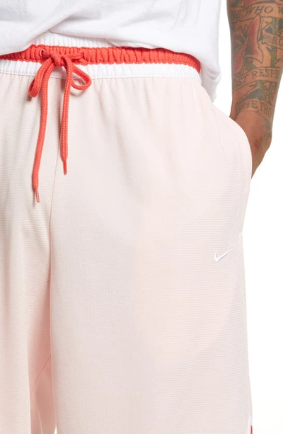 Shop Nike Dri-fit Dna Mesh Shorts In Atmosphere/white
