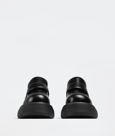 Shop Bottega Veneta Women Swell Flat Platform Loafer In Black