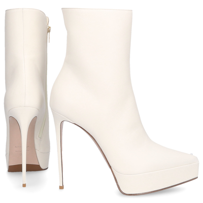 Shop Le Silla Ankle Boots Uma 140 Nappa Leather In White