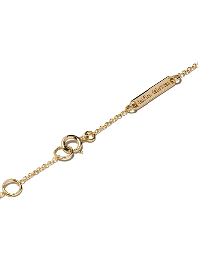 Shop Delfina Delettrez 18kt White And Yellow Gold Two In One Diamond Necklace In Yellow Gold/white Gold