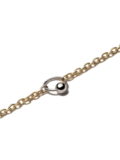 Shop Delfina Delettrez 18kt Yellow Gold Two In One Bracelet In Yellow Gold/white Gold