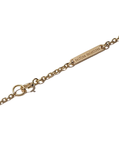 Shop Delfina Delettrez 18kt Yellow Gold Two In One Bracelet In Yellow Gold/white Gold