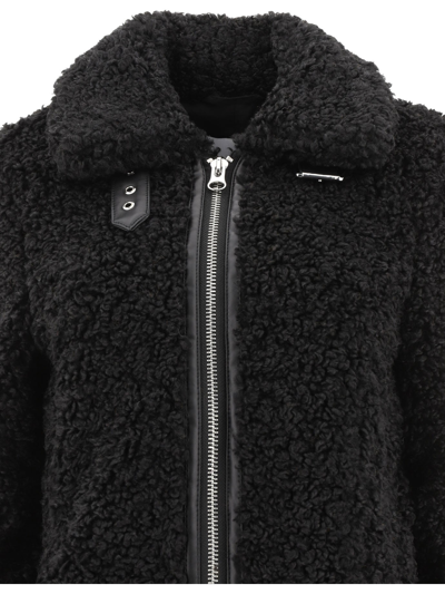 Shop Stand Studio "audrey" Faux Fur Jacket In Black