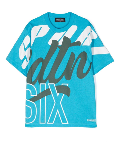 Shop Dsquared2 Graphic-print T-shirt In Blau