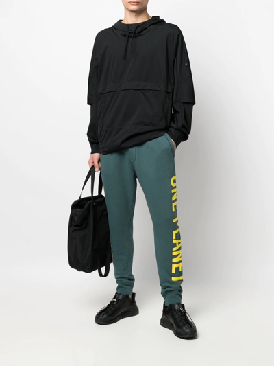 Dsquared2 Logo-print Cotton Track Pants In Green