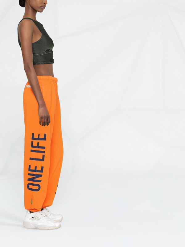 Dsquared2 graphic-print cropped trousers - Orange