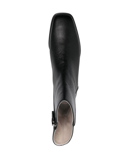 Shop Fabiana Filippi Ankle-length Leather Boots In Black