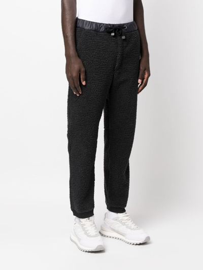 Parajumpers Logo-patch Fleece Sweatpants In Grau