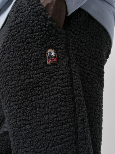 Parajumpers Logo-patch Fleece Sweatpants In Grau