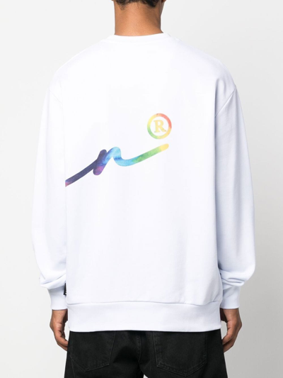 Shop Philipp Plein Signature Logo-print Sweatshirt In Weiss