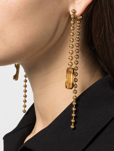 Shop Ambush Ball-chain Drop Earrings In Gold