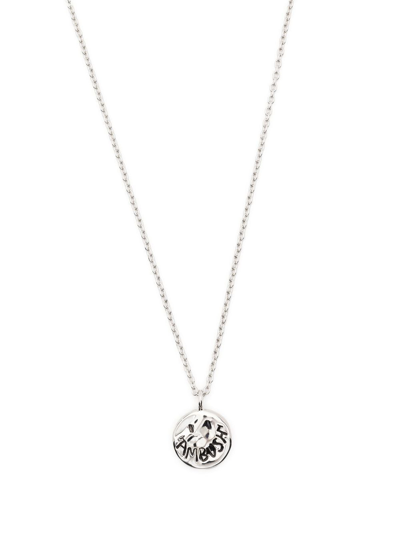 Shop Ambush Smiley Charm Necklace In Silber