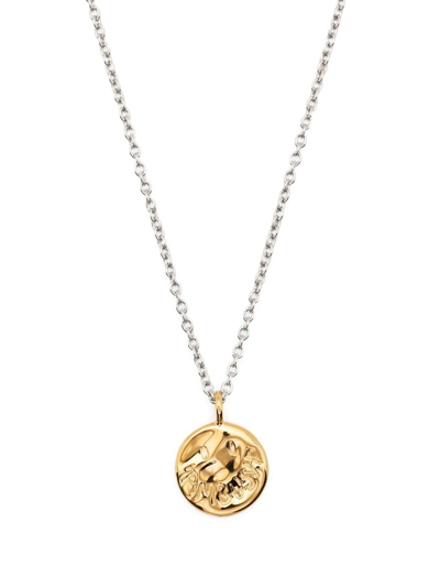 Shop Ambush Smiley Pendant Necklace In Gold