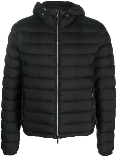 Shop Moorer Quilted-finish Puffer Jacket In Schwarz