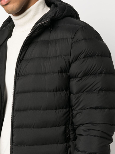 Moorer Quilted-finish Puffer Jacket In Schwarz