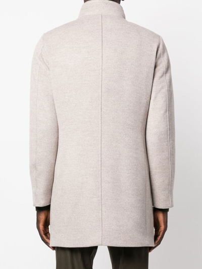 Shop Moorer Single-breasted Coat In Grau