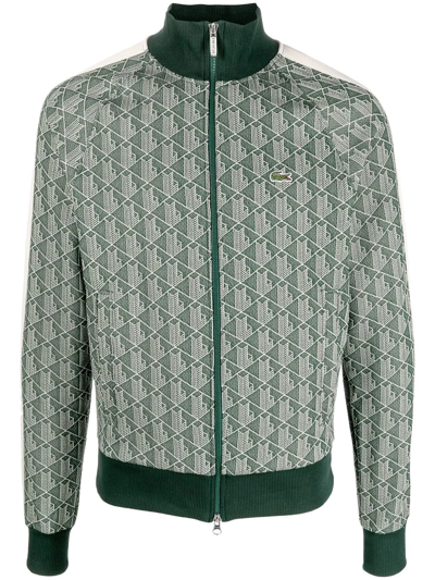 konto Simuler Uretfærdighed Lacoste Mens Monogram Full Zip Tracksuit Top In In Green | ModeSens