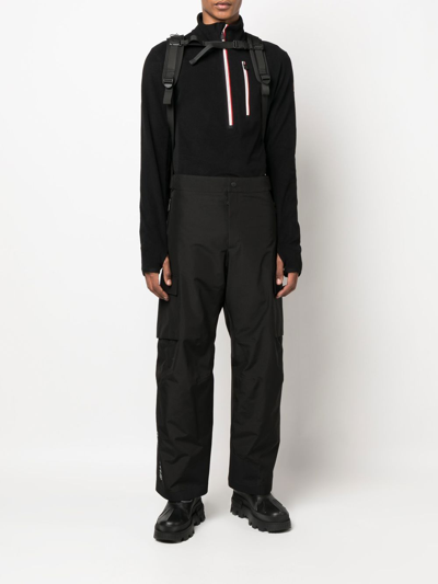Shop Moncler Cargo-pocket Ski Trousers In Black