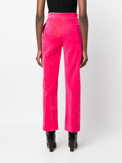 Shop Callas Milano Stella Cropped Trousers In Pink