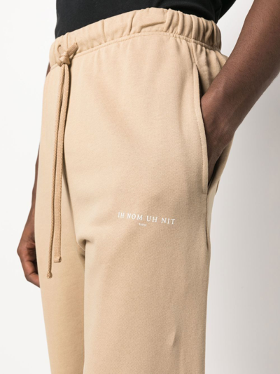 Shop Ih Nom Uh Nit Logo-print Drawstring Sweatpants In Nude