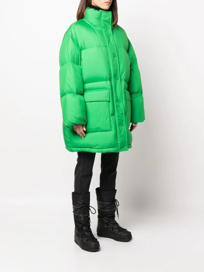 Stand Studio Mid-length Edna Coat In Grün