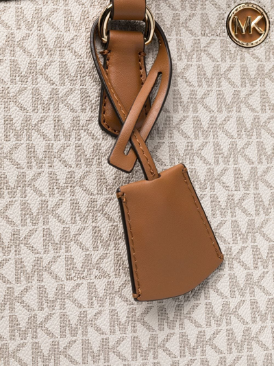 Michael Michael Kors Chantal Logo Tote Bag In Neutrals