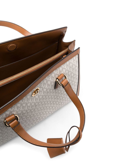Michael Michael Kors Chantal Logo Tote Bag In Neutrals