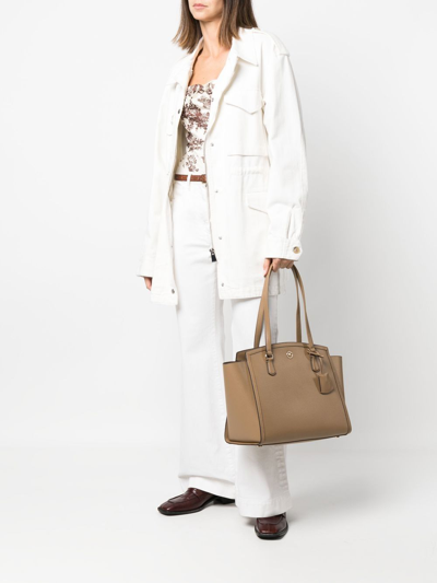 MICHAEL MICHAEL KORS CHANTAL LARGE PEBBLED TOTE BAG 