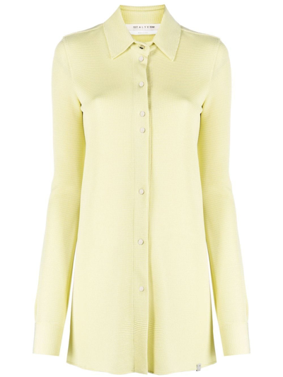 Shop Alyx Button-up Shirt Dress In Gelb