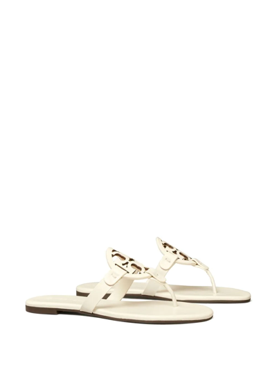 Tory Burch Miller Soft Leather Sandals In New Ivory