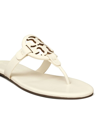 Shop Tory Burch Miller Thong-strap Sandals In New Ivory
