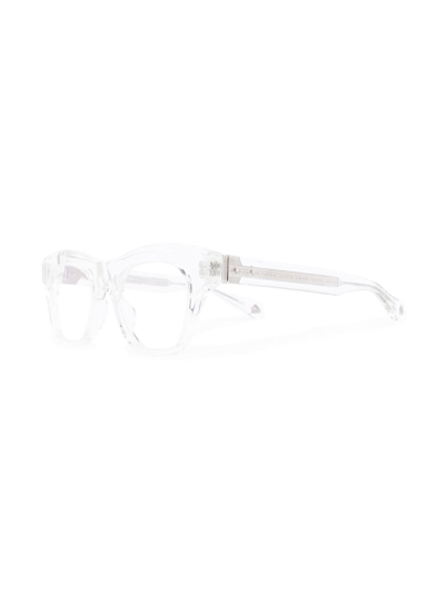 Shop Matsuda Wayfarer-frame Optical Glasses In White