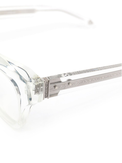 Matsuda Wayfarer-frame Optical Glasses In White