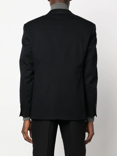 Canali Single-breasted Cashmere Blazer In Blau