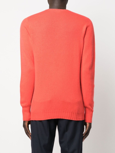 Shop Drumohr Crew-neck Cashmere Jumper In Red